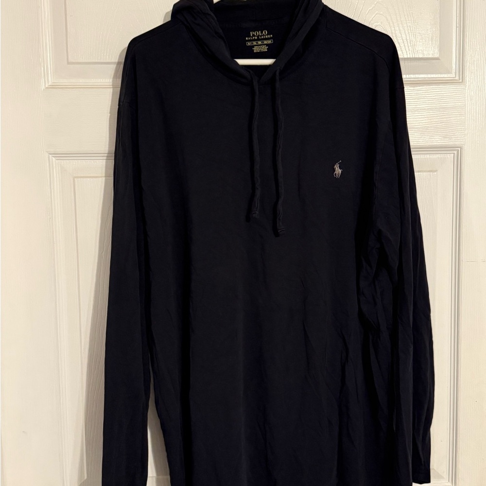Polo by Ralph Lauren Men's Black Jersey Hoodie Shirt